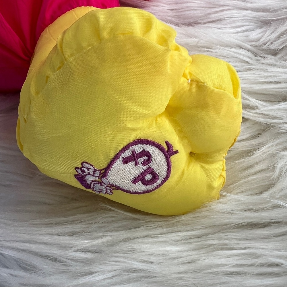 Fisher-Price Puffalump Pink and Yellow Parrot Plush 1987 - Picture 6 of 7